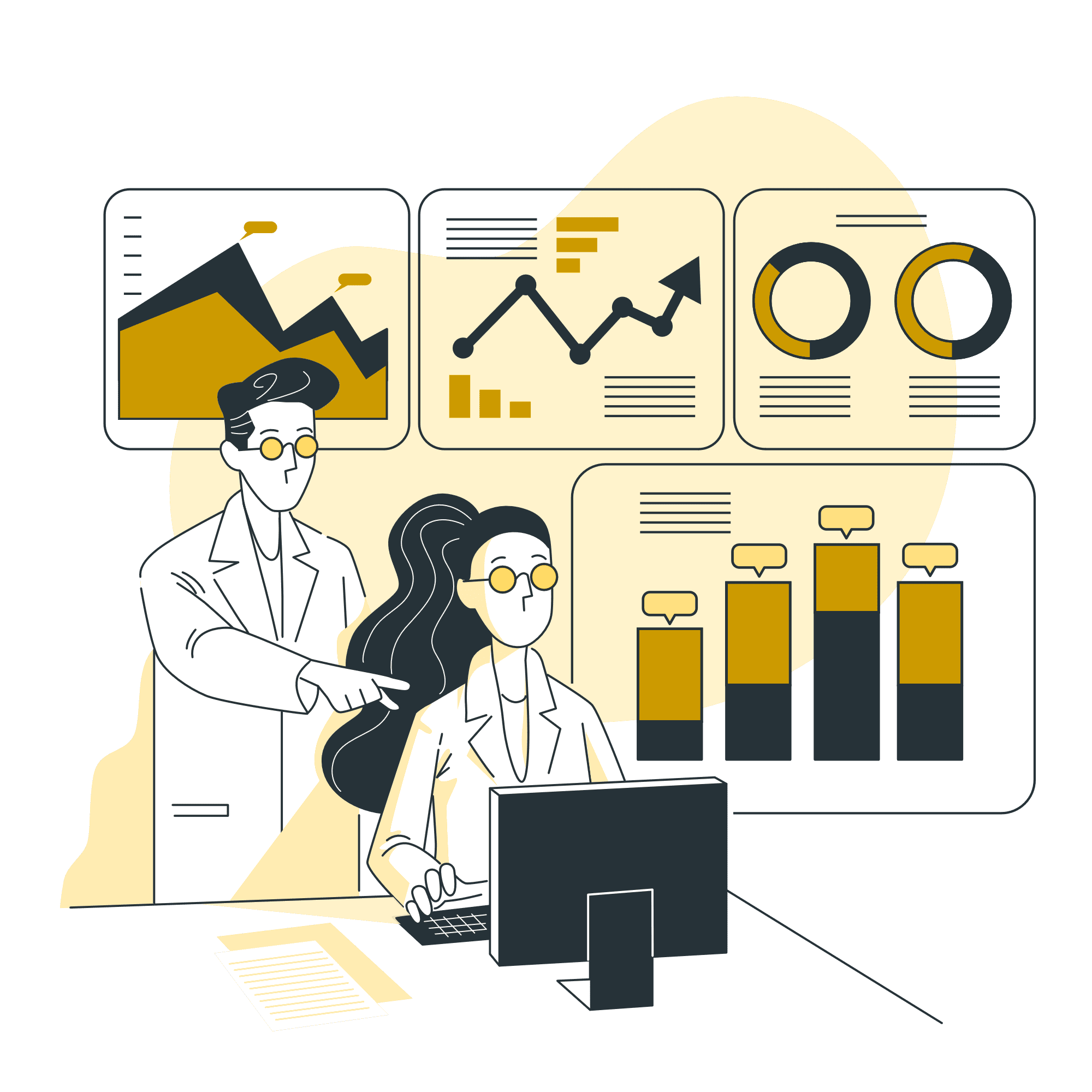Data analytics illustration