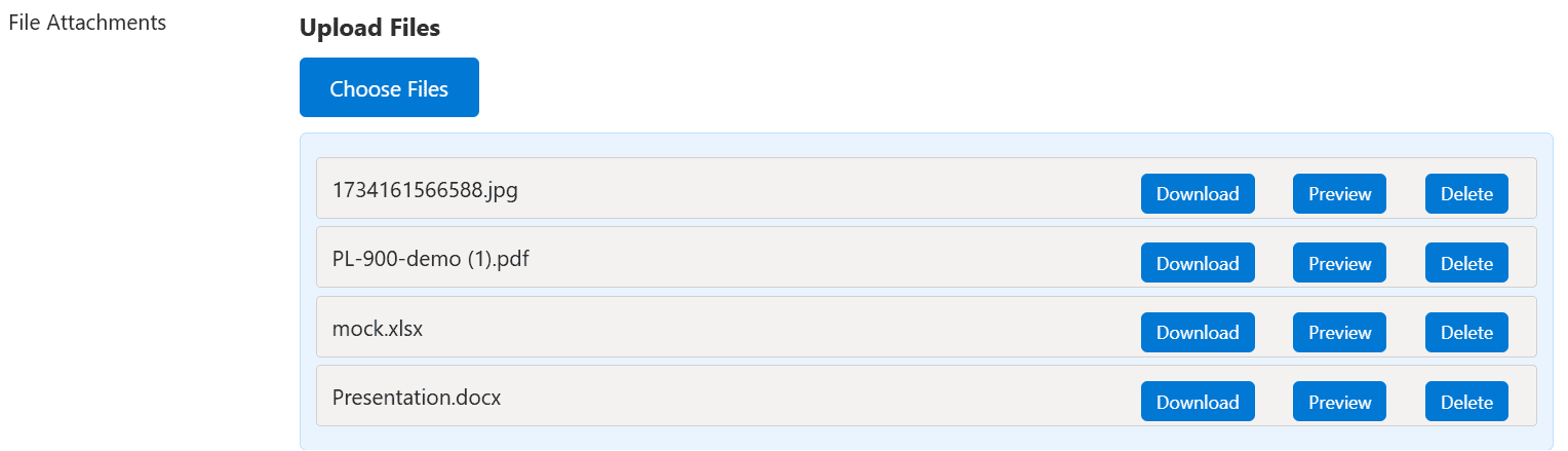 preview download delete