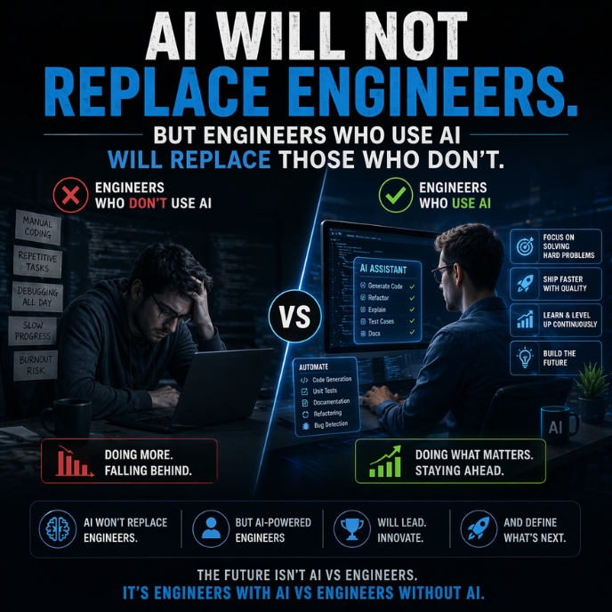 Engineers won’t be replaced by AI