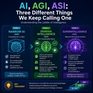 AI, AGI, ASI: Three Different Things We Keep Calling One