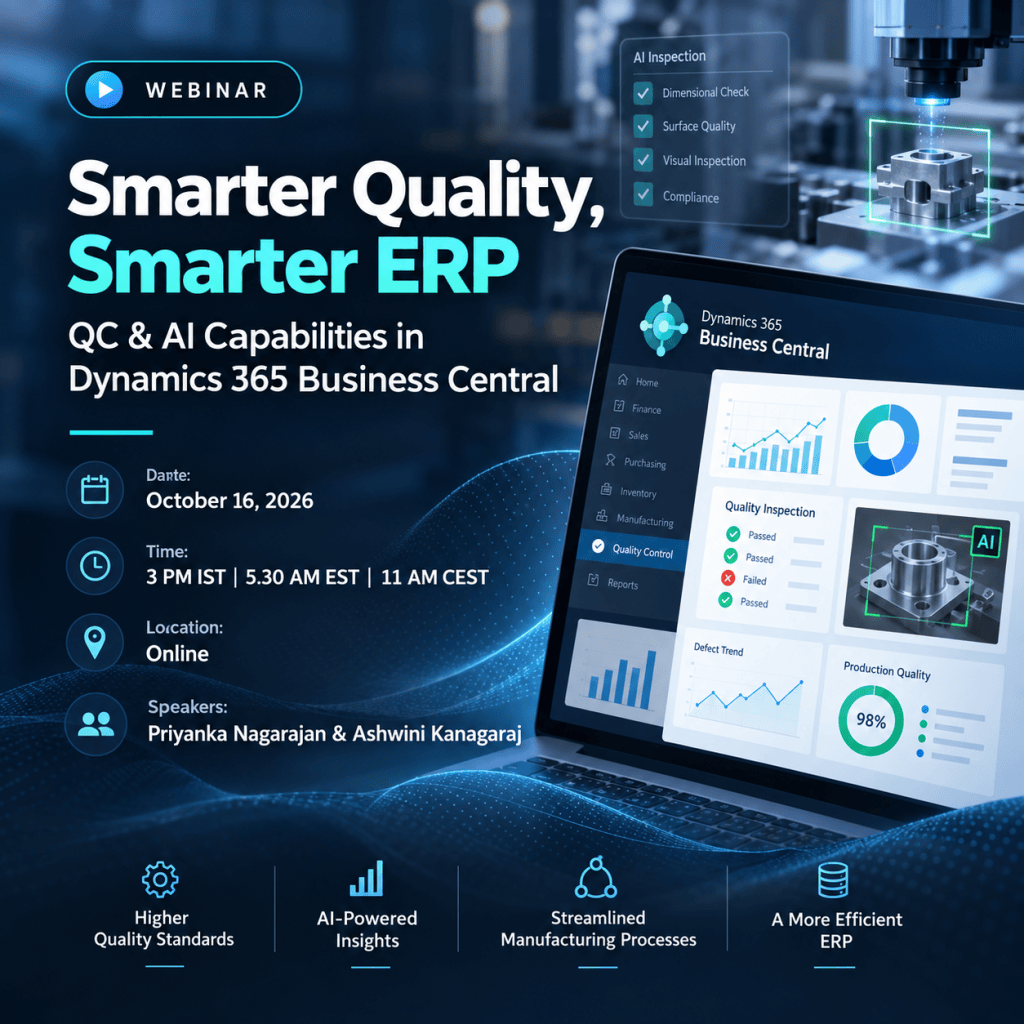 QC & AI Capabilities in Dynamics 365 Business Central